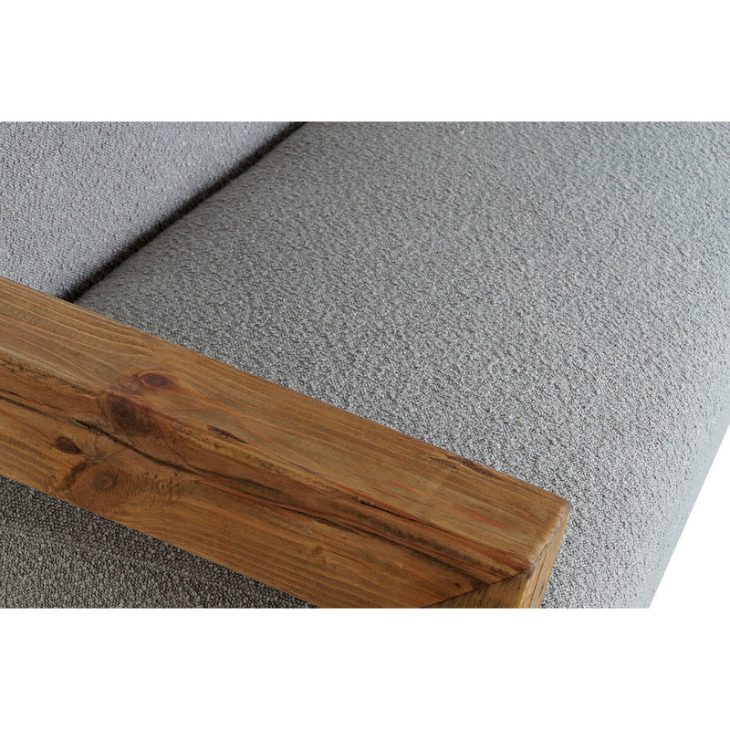 Sofa DKD Home Decor natürlich Hellgrau Recyceltes Holz Moderne 221 x 94 x 83 cm