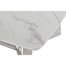 Tischdekoration DKD Home Decor Silberfarben Marmor Stahl Kunststoff 127 x 70 x 43 cm