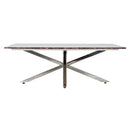 Tischdekoration DKD Home Decor Silberfarben Marmor Stahl Kunststoff 130 x 80 x 45 cm