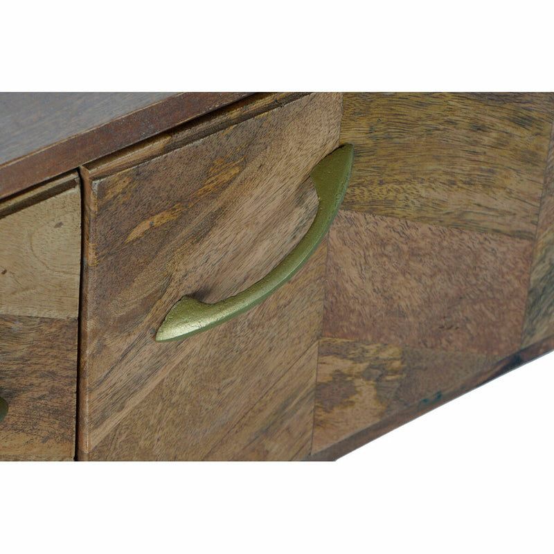 Tischdekoration DKD Home Decor 120 x 60,5 x 46 cm Metall Aluminium Mango-Holz