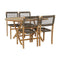 Tisch-Set mit 4 Stühlen DKD Home Decor 90 cm 150 x 90 x 75 cm