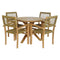Tisch-Set mit 4 Stühlen DKD Home Decor 100 x 100 x 75 cm
