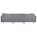 Chaise Longue DKD Home Decor Grau Metall Moderne 276 x 152,5 x 84 cm