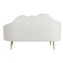 Sofa DKD Home Decor Weiß Senf Metall Wolken Scandi 155 x 75 x 92 cm