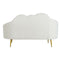 Sofa DKD Home Decor Weiß Senf Metall Wolken Scandi 155 x 75 x 92 cm