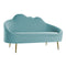 Sofa DKD Home Decor Blau Gold Himmelsblau Metall Wolken Scandi 155 x 75 x 92 cm