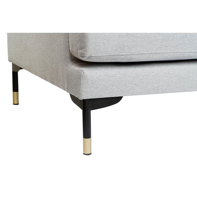 Chaise Longue DKD Home Decor Hellgrau Metall 250 x 160 x 85 cm