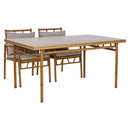 Tisch-Set mit 4 Stühlen Home ESPRIT Aluminium 160 x 90 x 75 cm (5 Stücke)