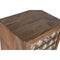 Schubladenschrank Home ESPRIT Braun Schwarz Silberfarben Mango-Holz Spiegel Indianer 45 x 35 x 105 cm