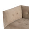 Sofa 156 x 81 x 72 cm Champagner synthetische Stoffe Holz Samt